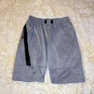 XS Men's Gray Athletic Shorts large no liner 10” inseam missing drawstrings